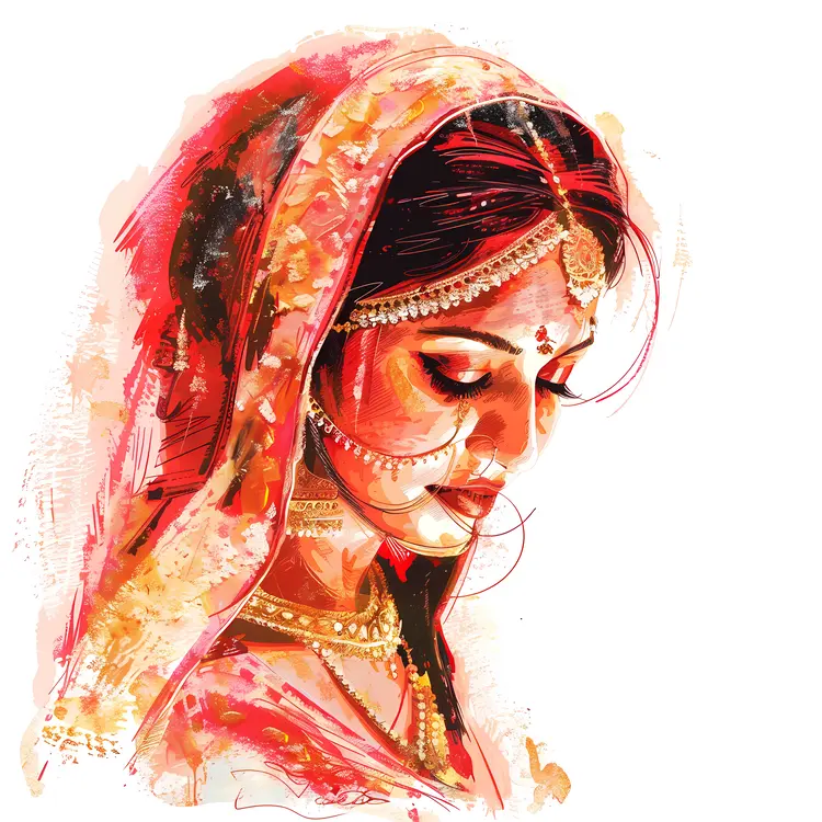 Portrait of a Traditional Bride
