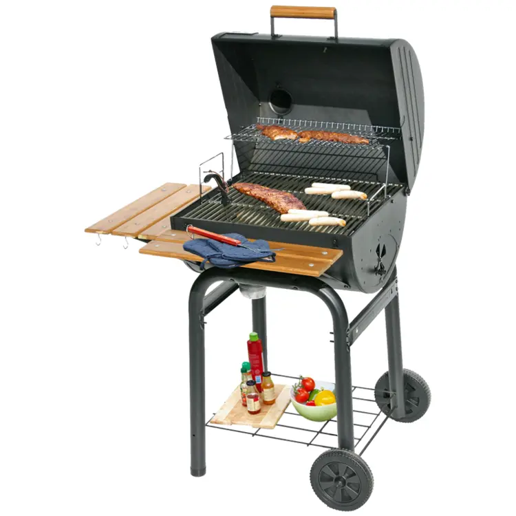 Medium Charcoal Grill with Shelves