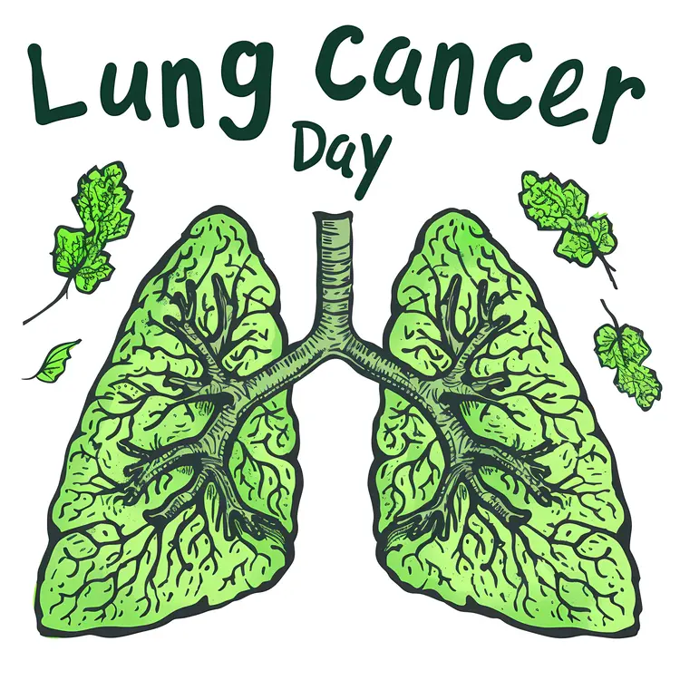 Lung Cancer Day Awareness Illustration