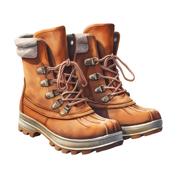 Warm Brown Winter Boots