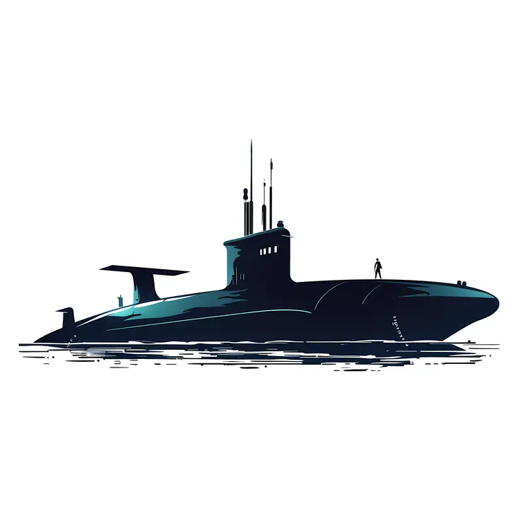 Black Submarine Illustration