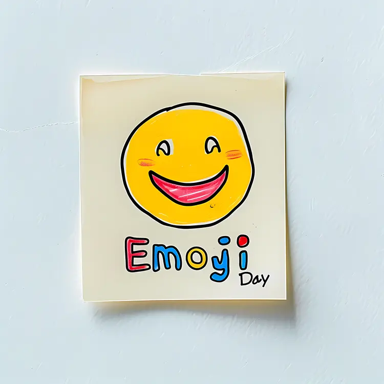 Colorful Emoji Day Celebration Poster