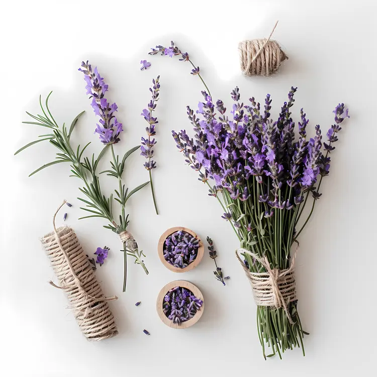 Lavender Bouquets and Twine