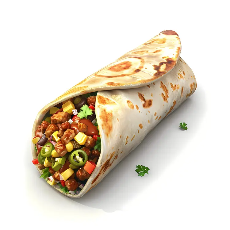 Yummy Burrito with Fresh Fillings