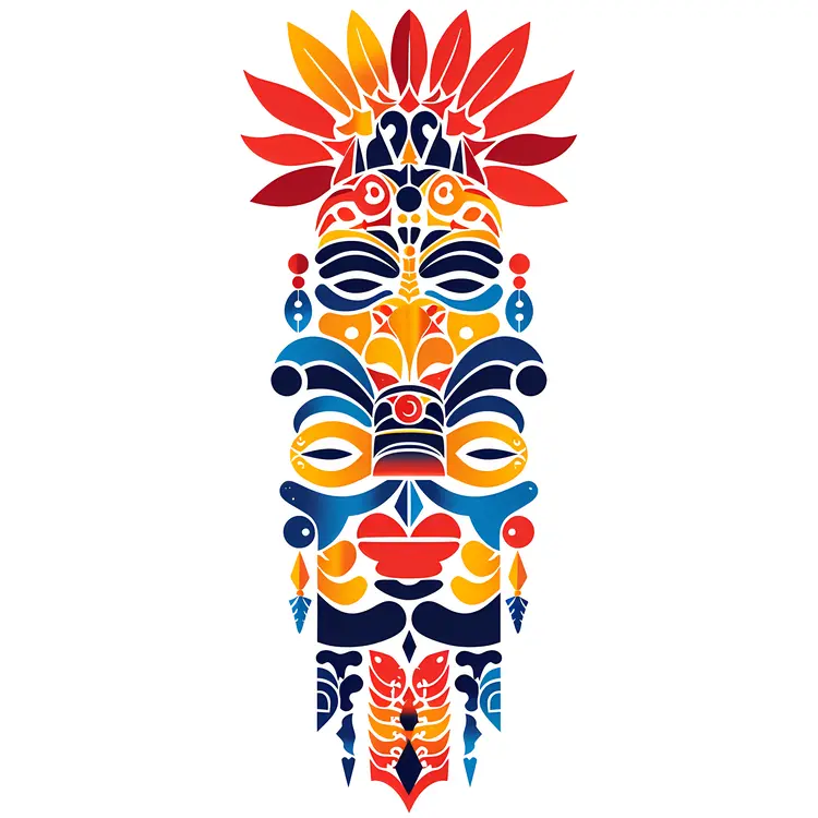Colorful Tribal Mask