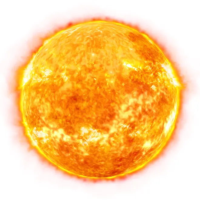 Bright Yellow Sun Illustration