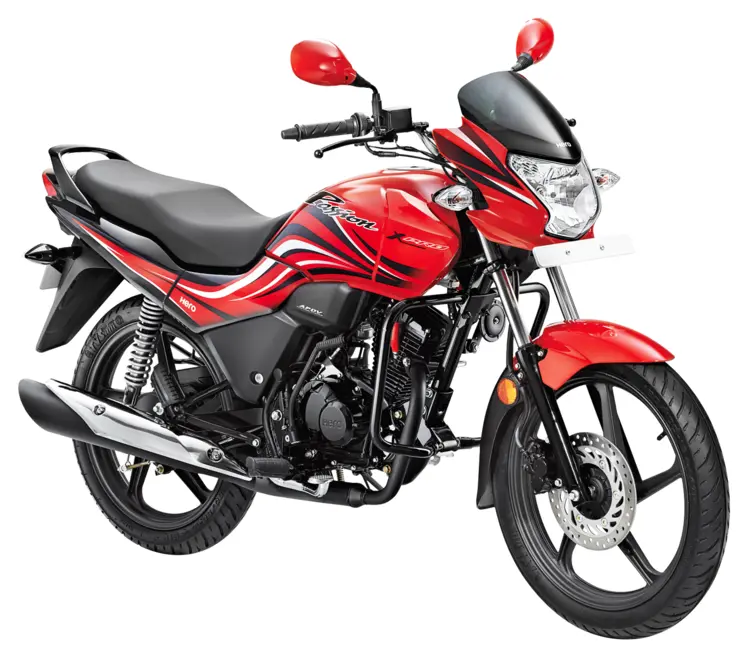 Red Motorcycle with Black Seat