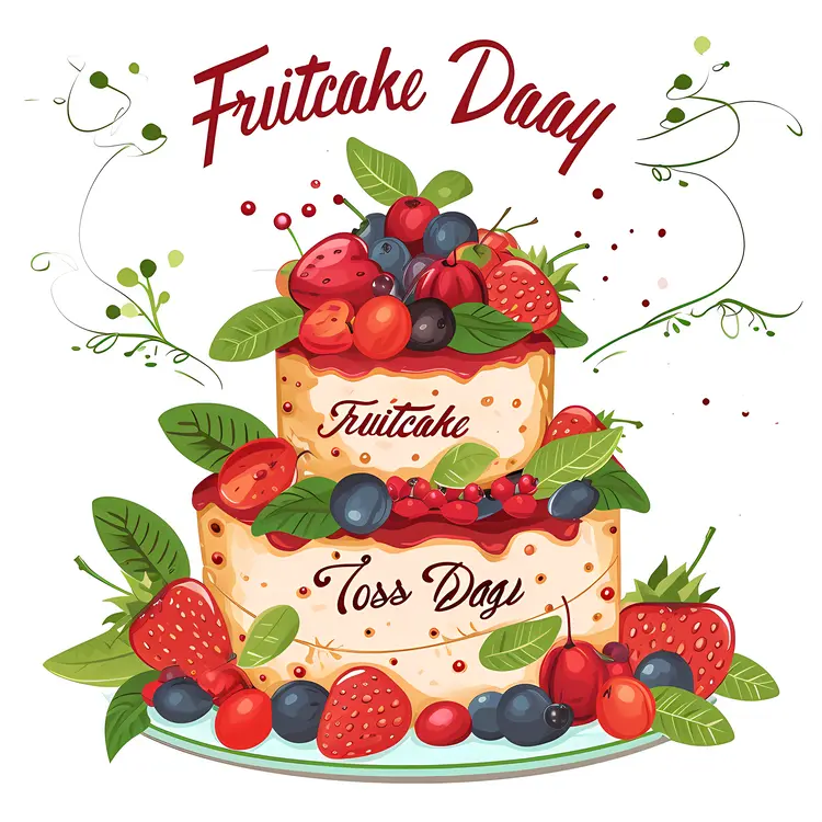 Fruitcake with Berries for Fruitcake Toss Day
