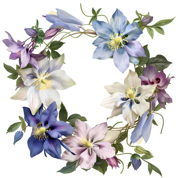 Pastel Floral Wreath