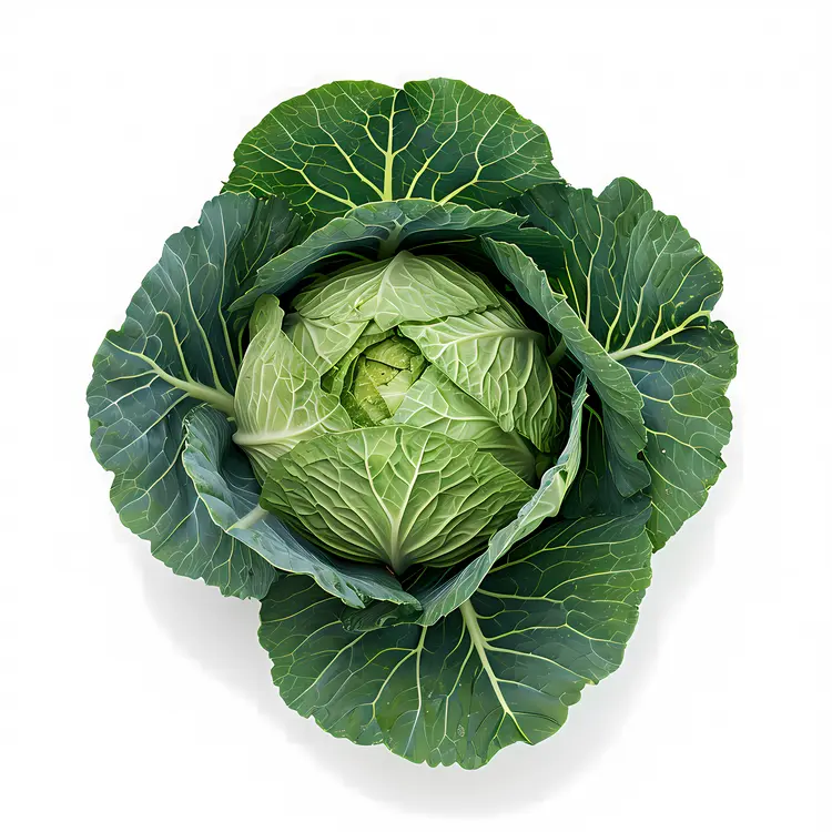 Dark Green Cabbage Illustration