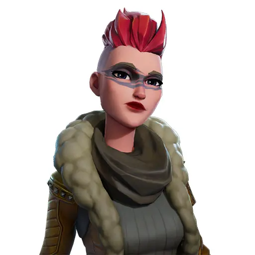 Cartoon Game Character with Red Hair