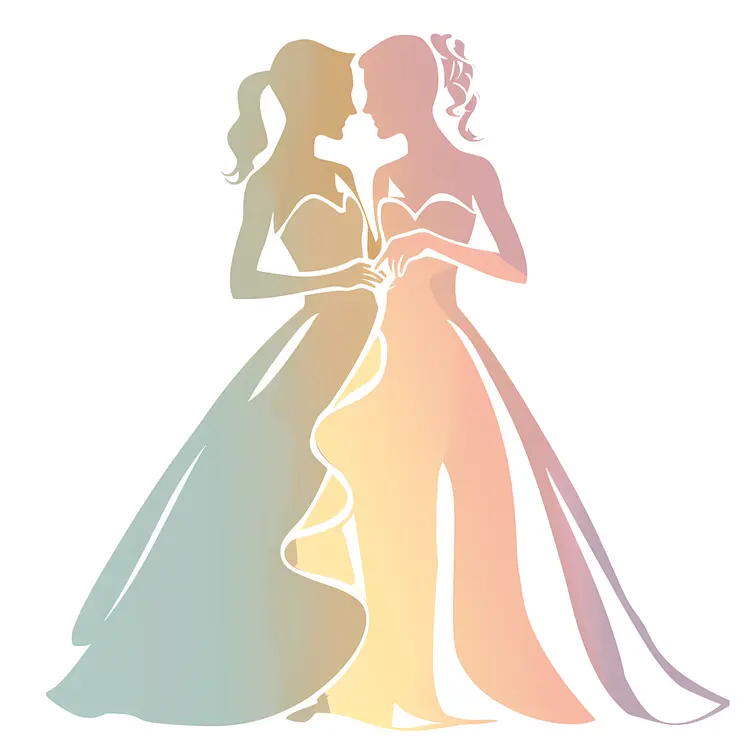 Bride in Wedding Dress with Bouquet