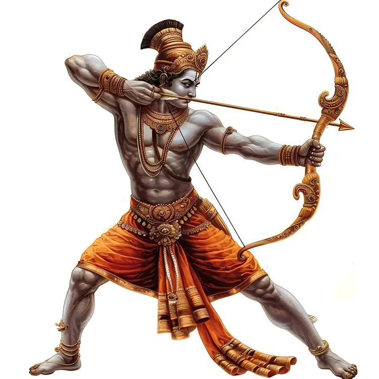 Mythological Archer with Bow and Arrow