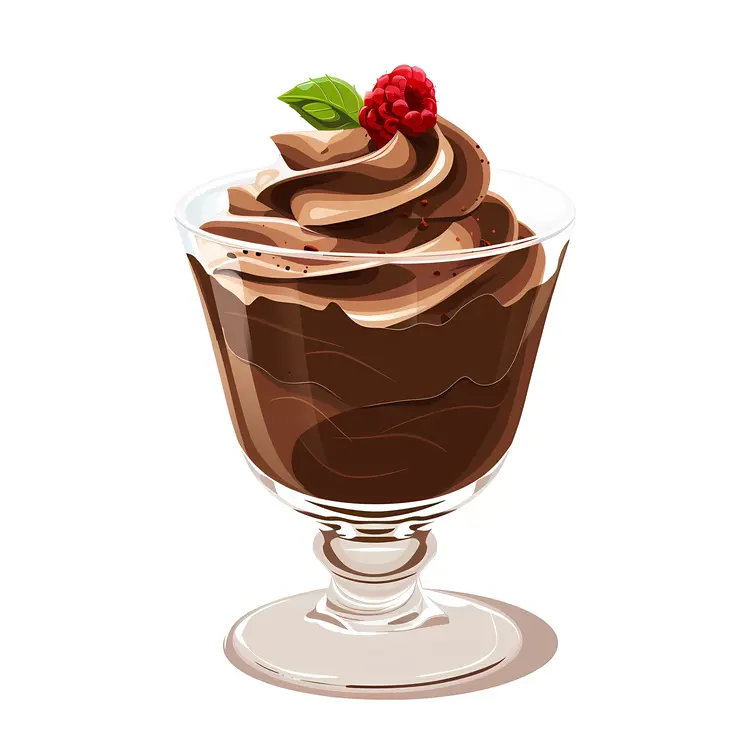 Delicious Chocolate Dessert in a Glass