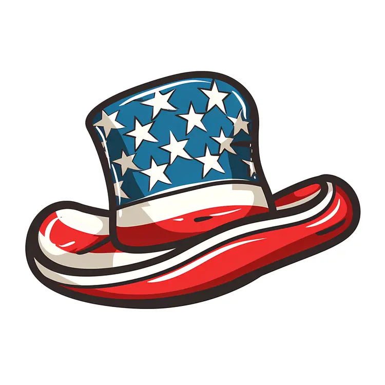 Cartoon American Flag Hat
