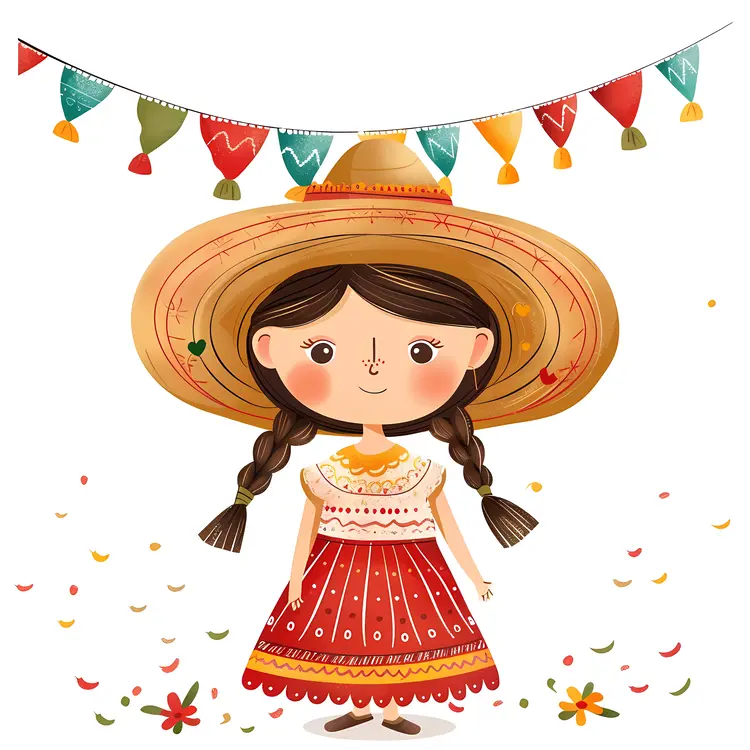 Girl in Traditional Clothing