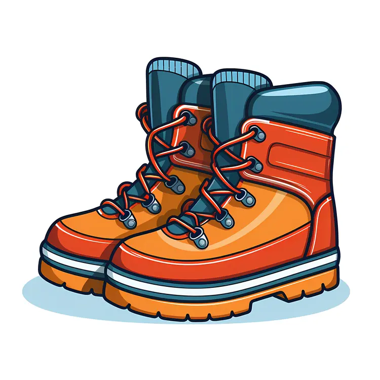 Orange Hiking Boots for Outdoor Adventures
