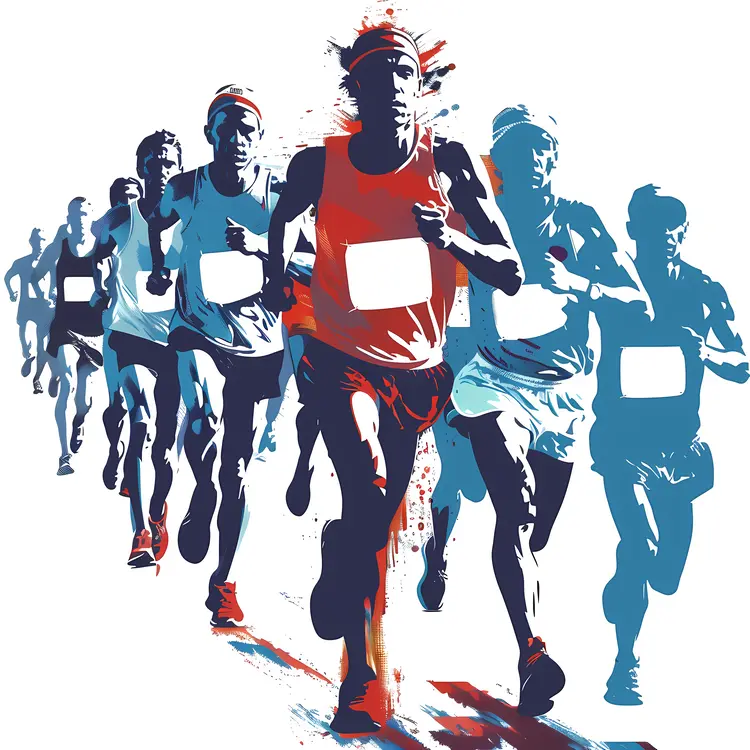 Artistic Marathon Runners