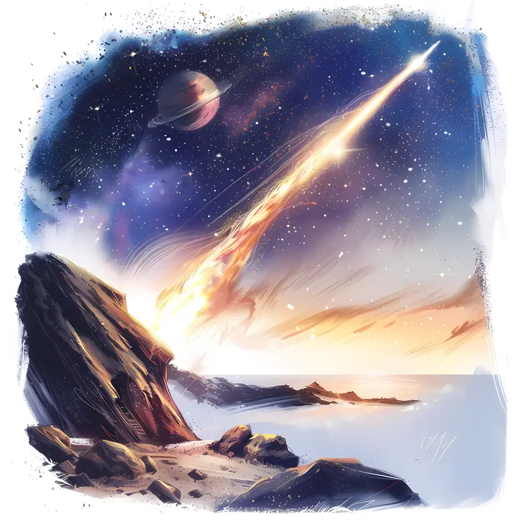Meteor in Space