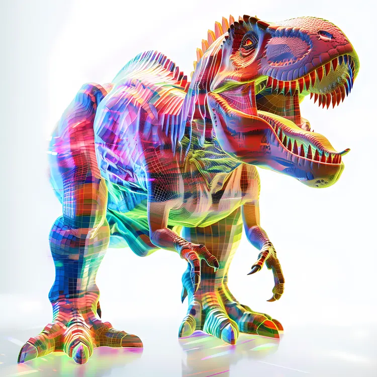 Colorful Vibrant Dinosaur