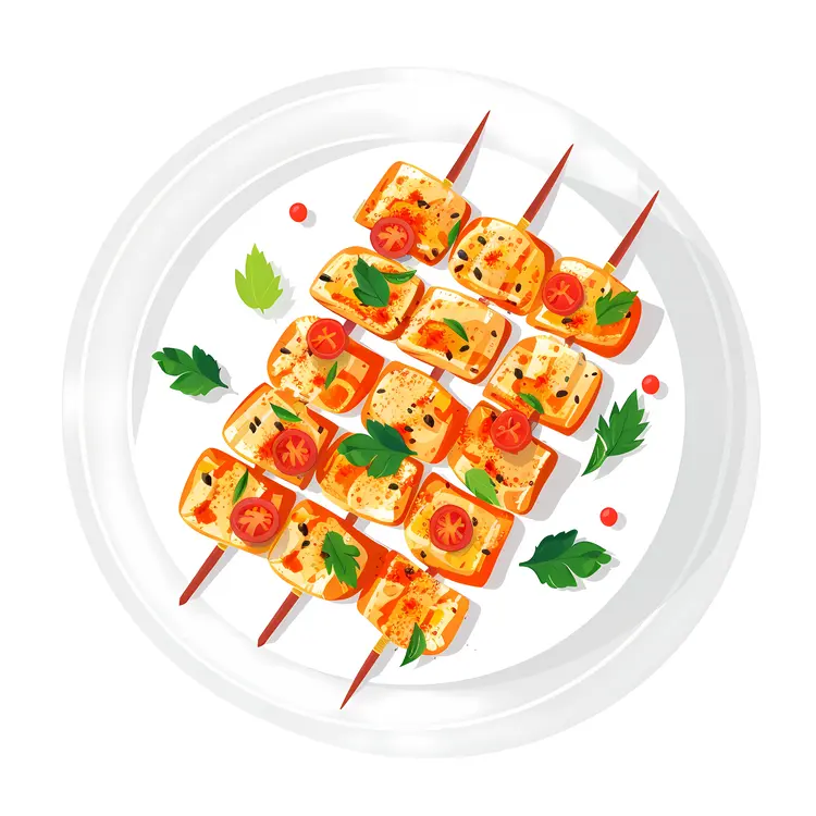 Tasty Skewers with Tomatoes and Herbs