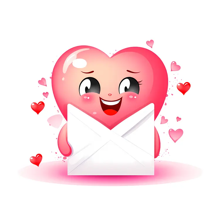 Heart with Envelope for Valentine's Day