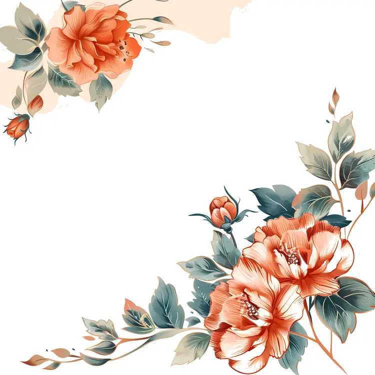 Beautiful Floral Corner Design