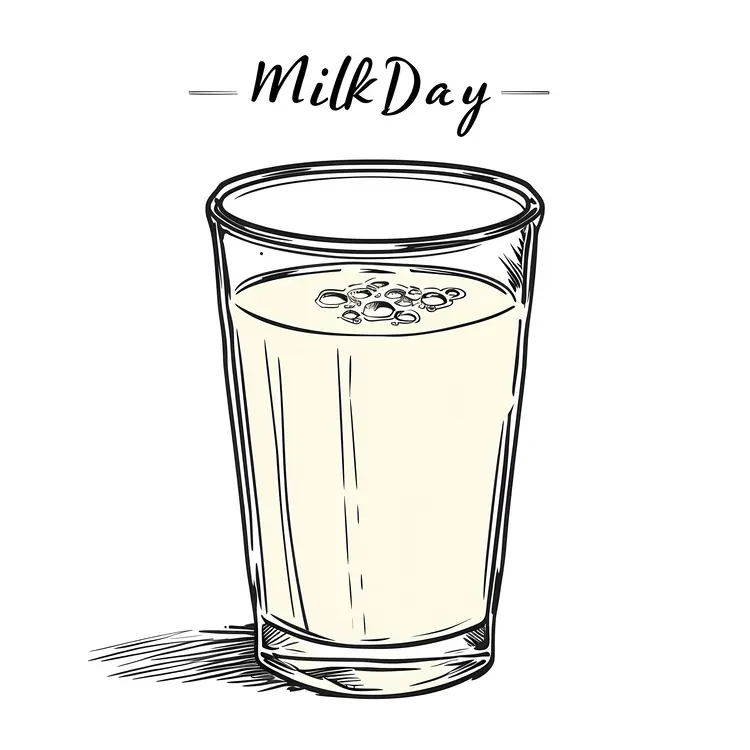 Glass of Milk for Milk Day