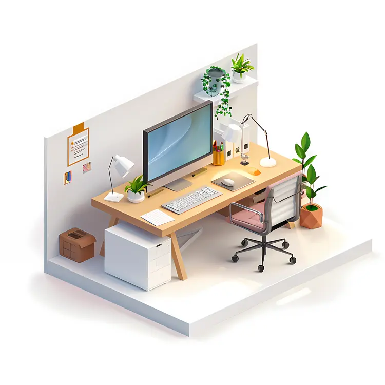Organized Work Desk