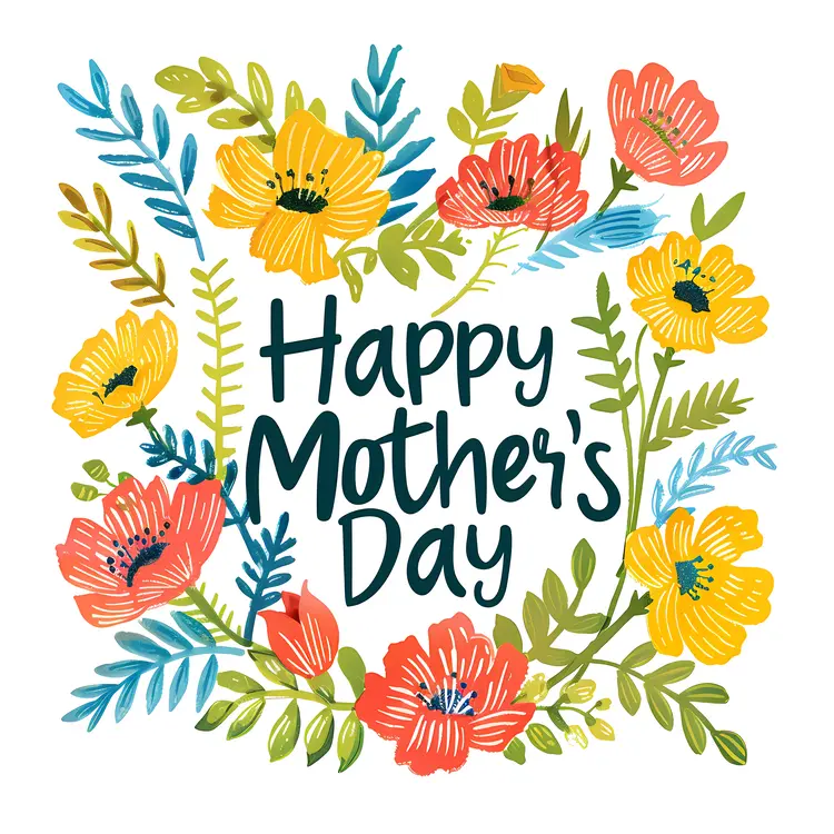 Happy Mother's Day Floral Card