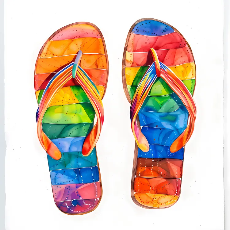 Colorful Flip Flops for Summer