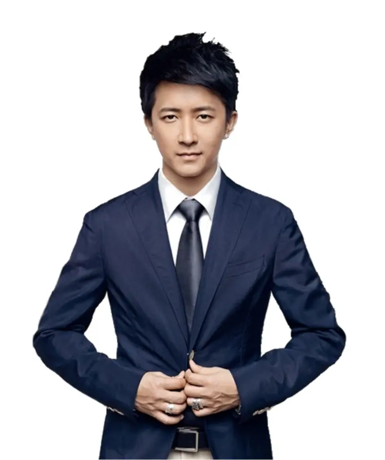 Man in Blue Suit