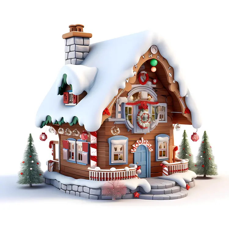 Small cute doodle house