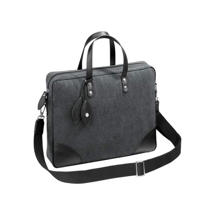 Sleek Black Leather Handbag