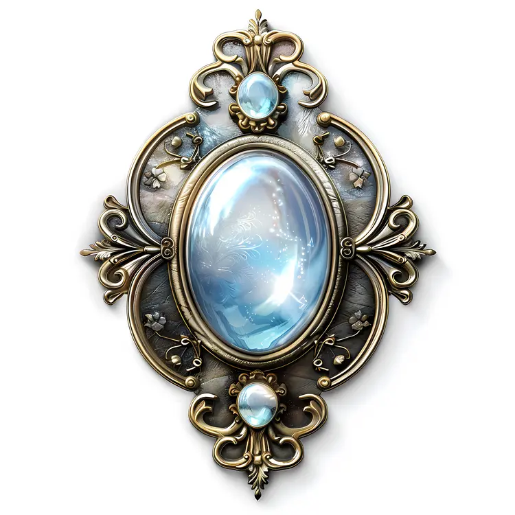 Ornate Blue Gem Jewel
