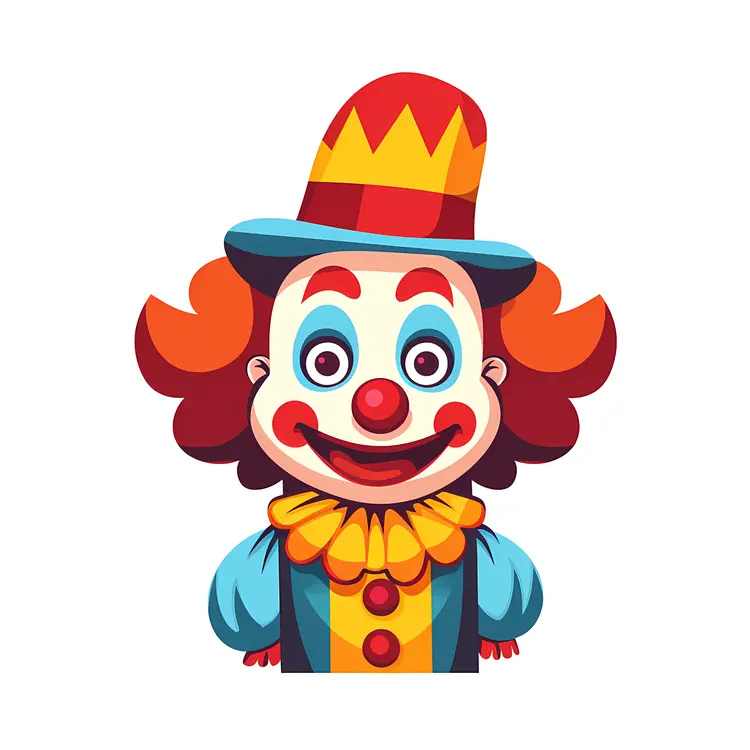 Colorful Clown Character