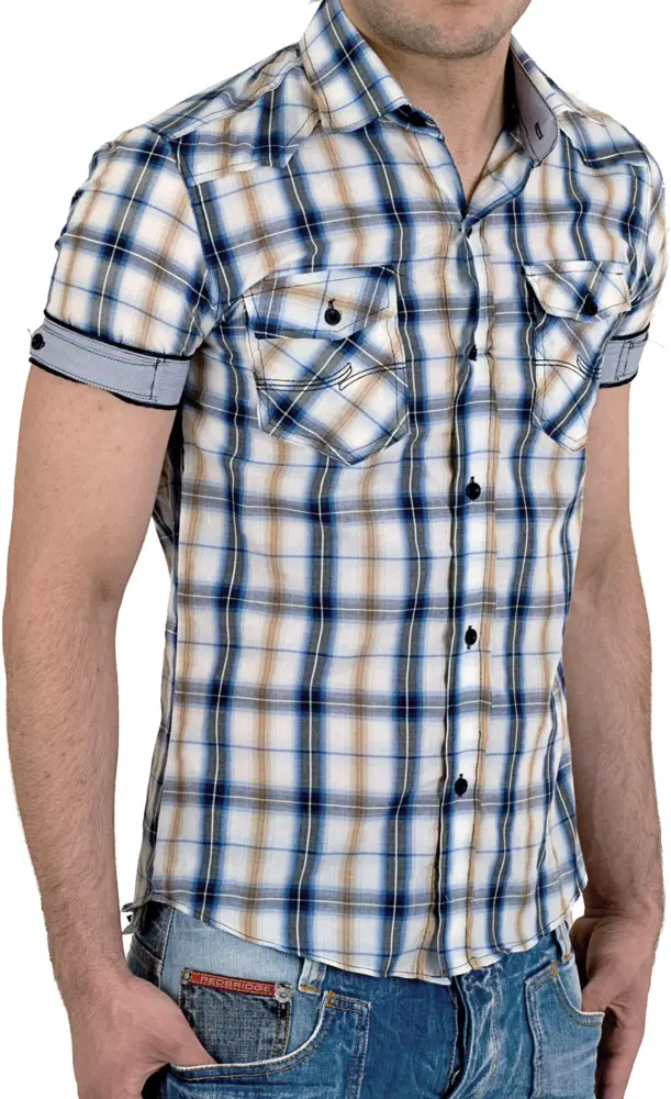 Man in Plaid Shirt