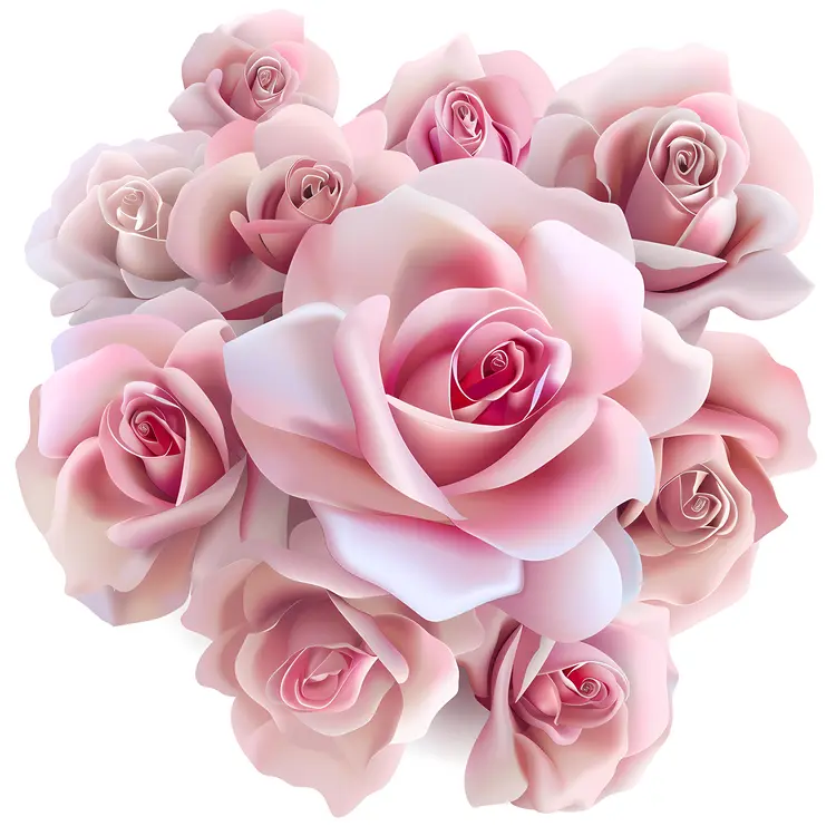 Lovely Pink Roses Bouquet