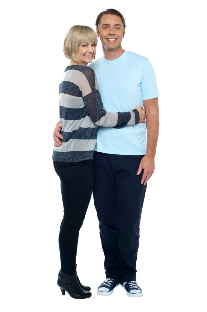 Happy Couple Hugging