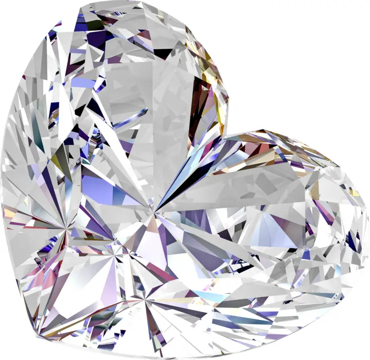 Sparkling Heart-shaped Diamond Jewel