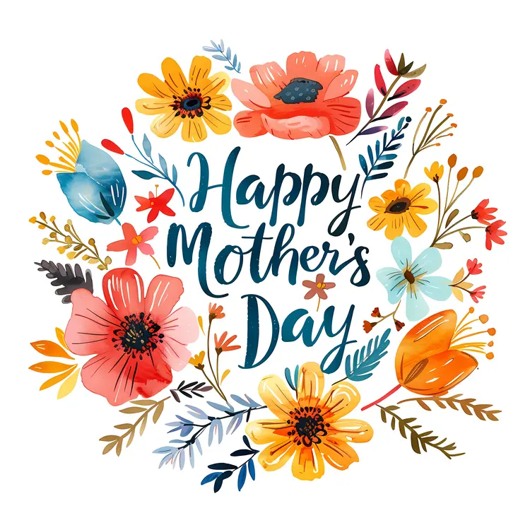 Happy Mother's Day Floral Greeting