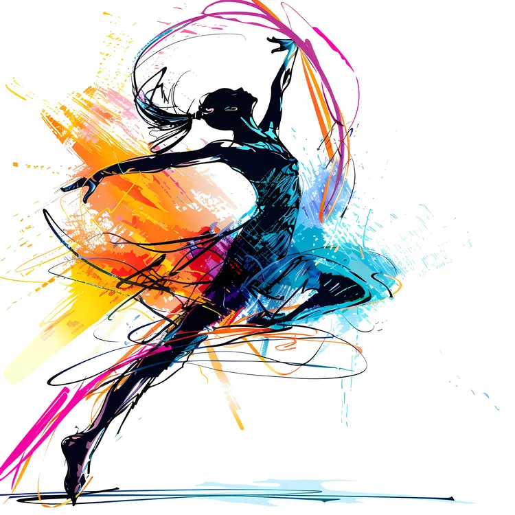 Colorful Abstract Dancer