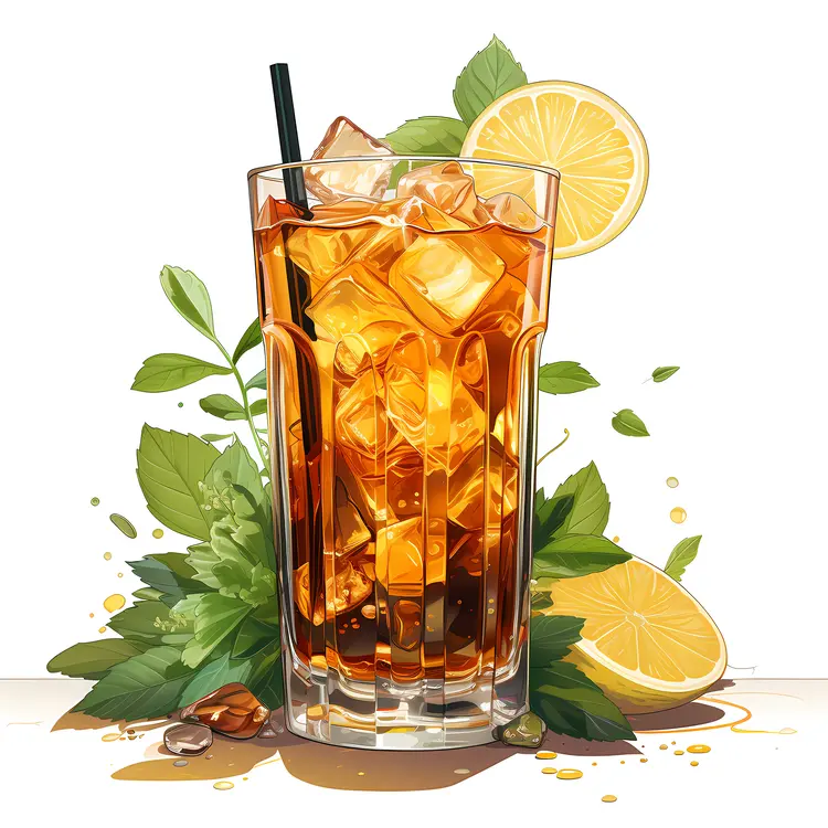 Refreshing Iced Tea with Lemon