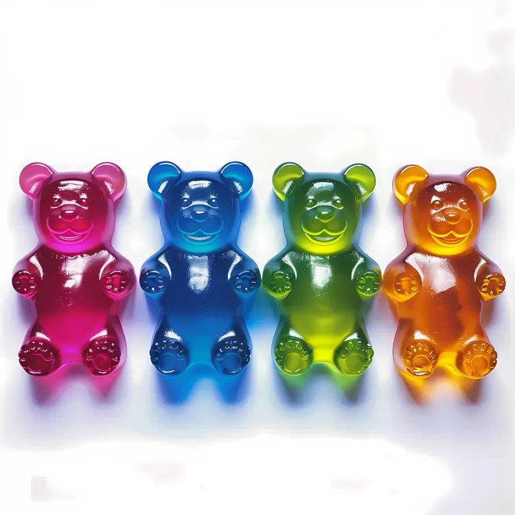 Colorful Gummy Bears