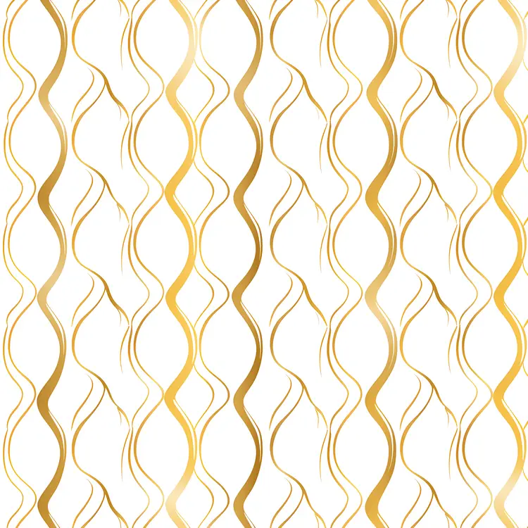 Elegant Gold Wavy Line Pattern