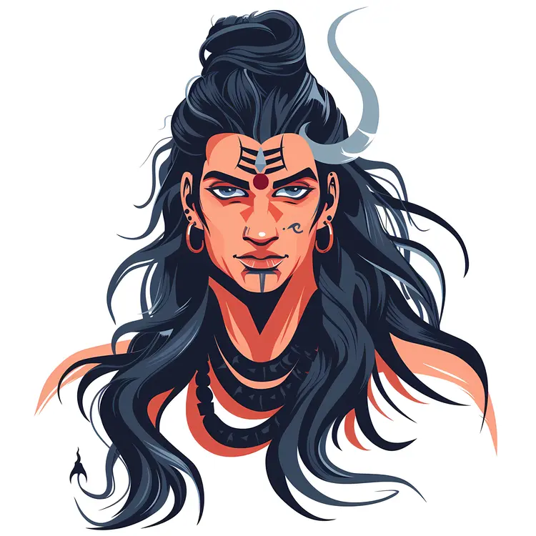 Modern Shiva Illustration