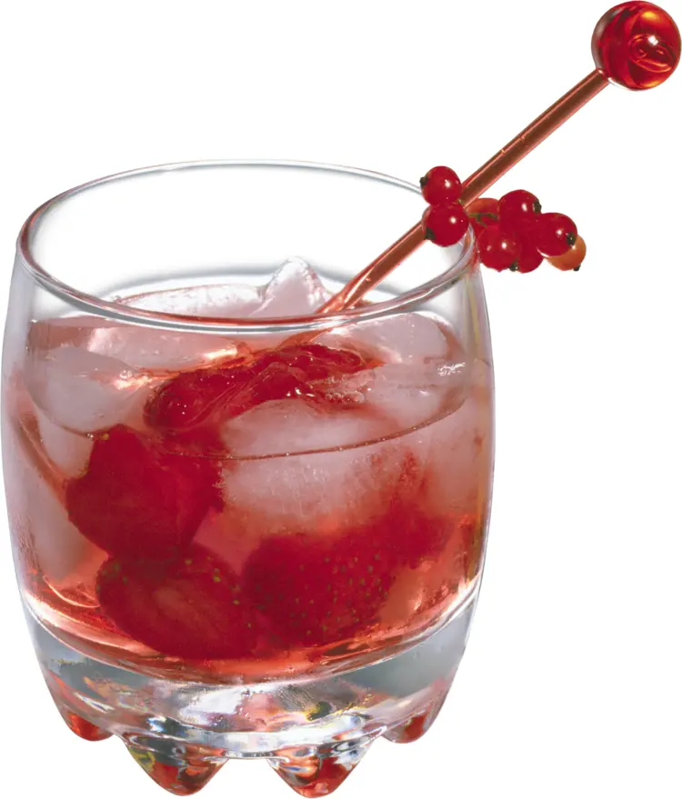 Refreshing Fruit Cocktail with Ice