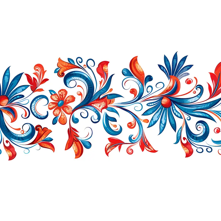Vibrant Colorful Floral Pattern