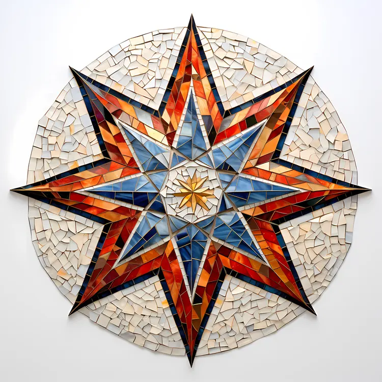 Colorful Mosaic Star