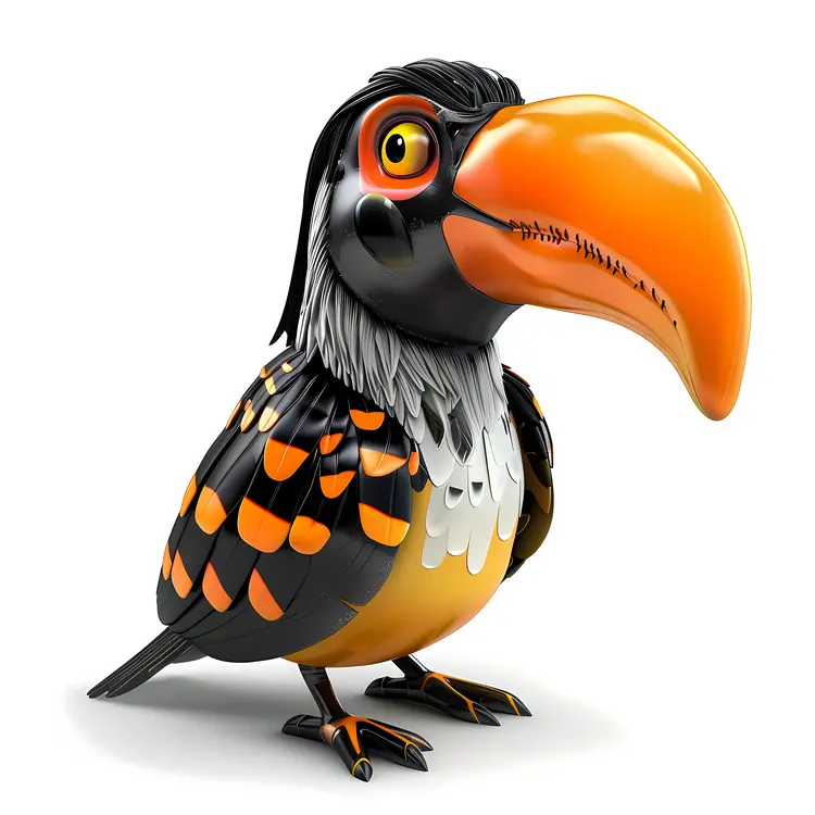 Colorful Cartoon Toucan